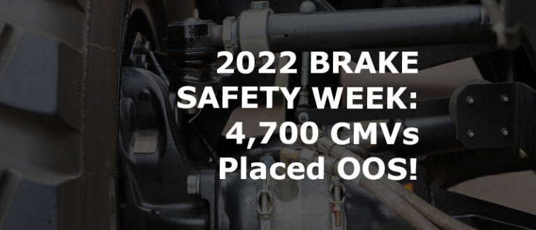 2022 CVSA Brake Safety Week: DOT Inspection Results