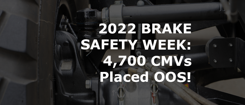 Read more about the article 2022 CVSA Brake Safety Week: DOT Inspection Results