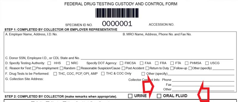 Read more about the article New DOT Drug Testing CCF Form Required August 30, 2021 Or Cause Delays