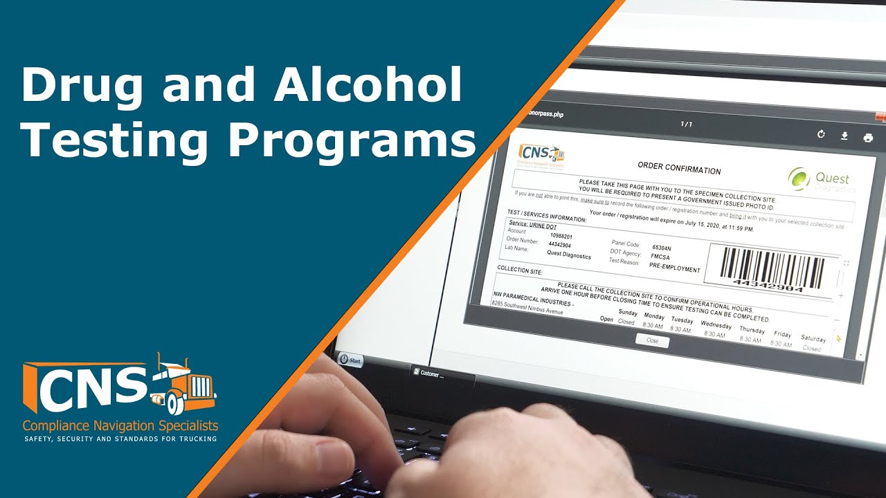 DOT Drug and Alcohol Testing Programs | DOT Driver Services | CNS