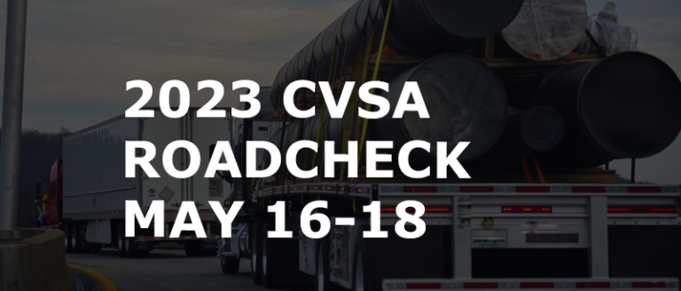 CVSA 2023 International Roadcheck May 16-18 - What to expect