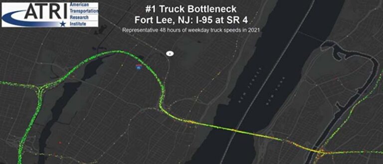 ATRI top 10 highway bottlenecks 2022 report