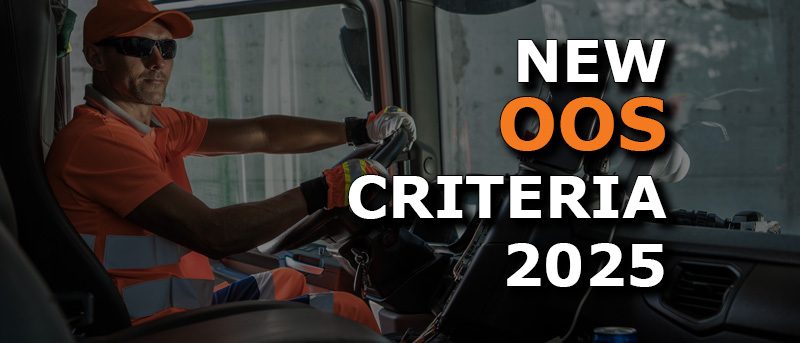 New Out-Of-Service (OOS) Criteria for 2025