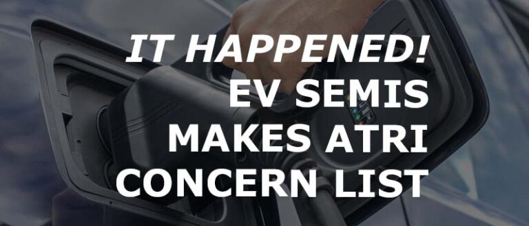Zero Emission EVs Makes ATRI Trucking Concern List