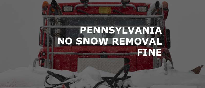 Pennsylvania Bill Will Fine Drivers for No Snow Removal and Changed Apportioned Registrations