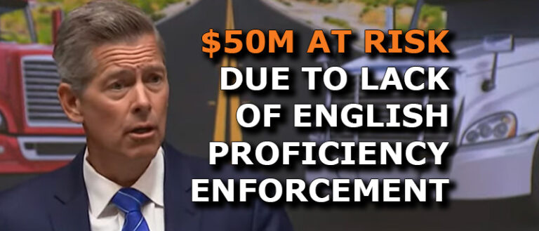 $50M AT RISK DUE TO LACK OF ENGLISH PROFICIENCY ENFORCEMENT